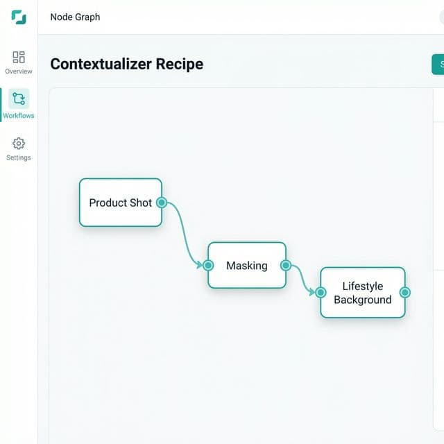 BlinkPic Dashboard Interface showing the product context recipe.